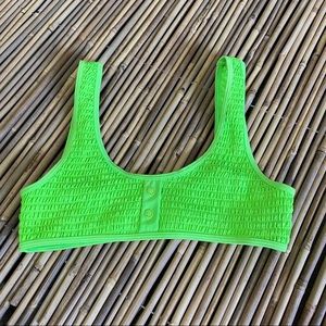 Kendall & Kylie lime green swim top